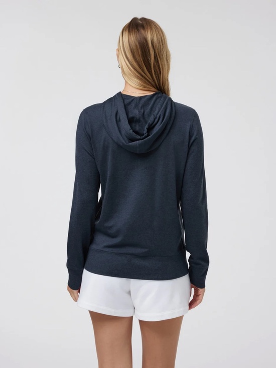 Vuori Halo Performance Hoodie 2.0 Size L in Midnight Heather - Picture 3 of 11